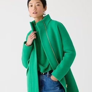 J Crew Cocoon coat in Italian stadium-cloth wool blend